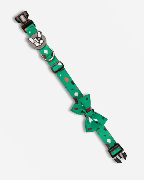 Collar con Moño Rocky Verde